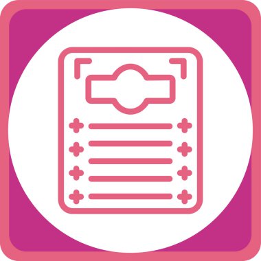 Belge simgesinin vektör illüstrasyonu