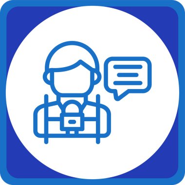 Çağrı Merkezi operatörü. vektör çizim