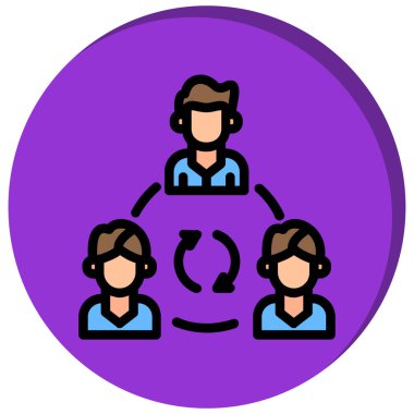 iş insanları vektör simgesi