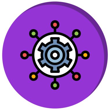 seo modern simgesinin vektör illüstrasyonu