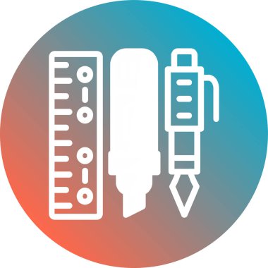 kalem vektörü simgesi modern basit vektör illüstrasyonu