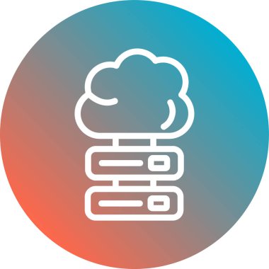 Vektör simgesi bir bulut