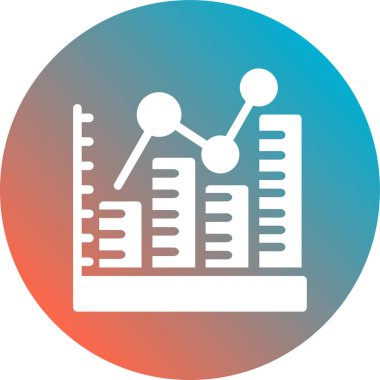 grafik simgesinin vektör illüstrasyonu