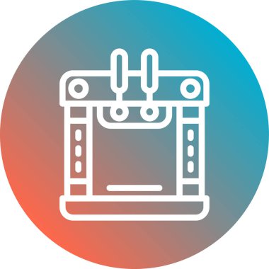 Modern b 'nin vektör illüstrasyonu eksik simgesi