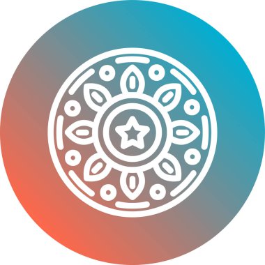 Çiçek ikonunun vektör illüstrasyonu