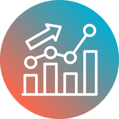 İş ve finans simgesinin vektör illüstrasyonu