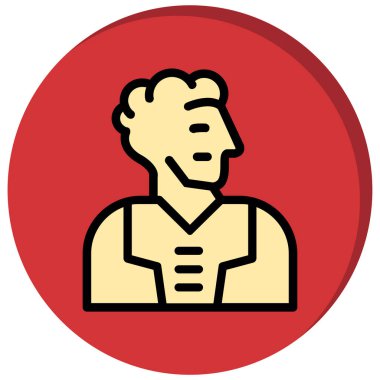 Bir insan simgesinin vektör illüstrasyonu