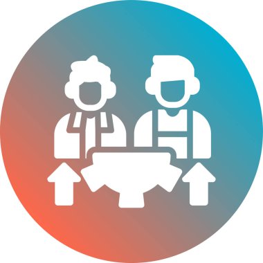 Modern b 'nin vektör illüstrasyonu insanların ikonundan yoksun