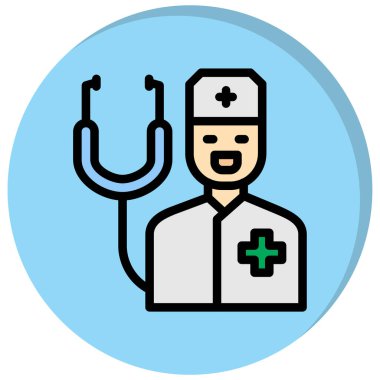 Doktor Simge vektör illüstrasyonu