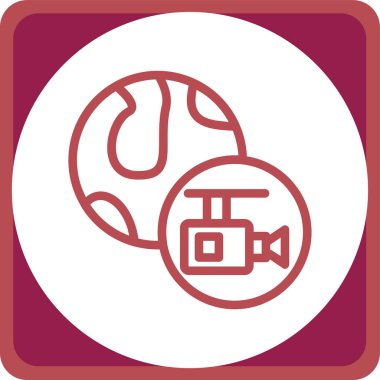 Top oyunu simgesi, vektör illüstrasyonu