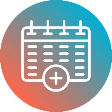 Zamanlama Düz Vektör Simgesi Tasarımı