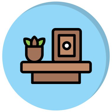 bitki simgesi vektör illüstrasyonu