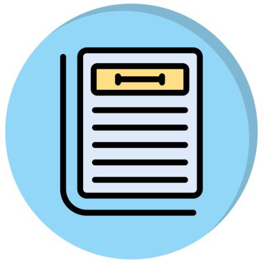 gazete simgesi vektör illüstrasyonu