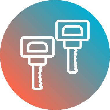 Anahtar. Web simgesi basit illüstrasyon