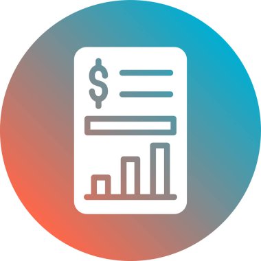 grafik simgesinin vektör illüstrasyonu