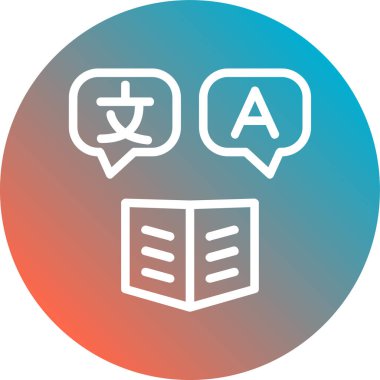 Modern eğitim ikonunun vektör illüstrasyonu