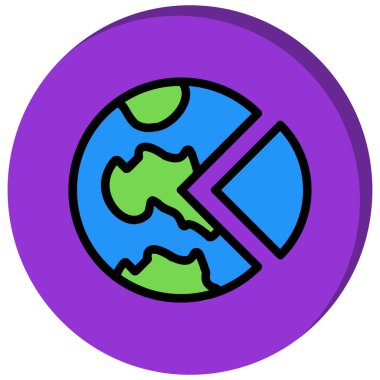 Dünya gezegeni. Web simgesi