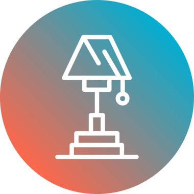 Moda Biçimli Lamba Simgesi İzole Arkaplan