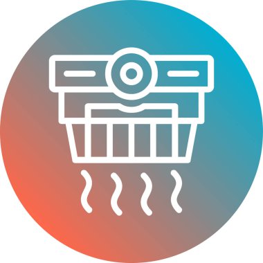 Bir sepet simgesinin vektör illüstrasyonu