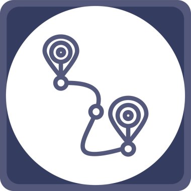 Harita işaretleyici. vektör illüstrasyonu