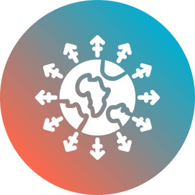 Küresel Isınma simgesinin vektör çizimi