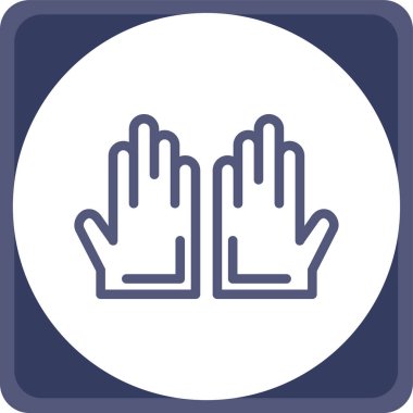 Moda biçimi izole edilmiş arka planda el hareketi simgesi