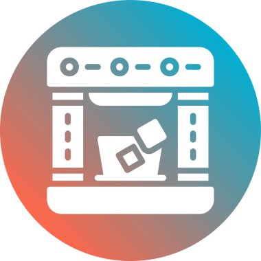 Mutfak simgesi vektörü, düz tasarım