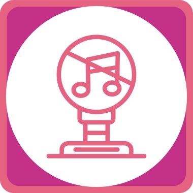 Müzik simgesinin vektör illüstrasyonu