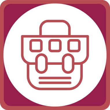 Modern b 'nin vektör illüstrasyonu eksik simgesi