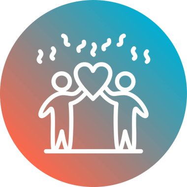 çift simge vektör illüstrasyonu