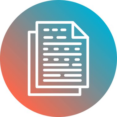 belge simgesi, vektör çizimi