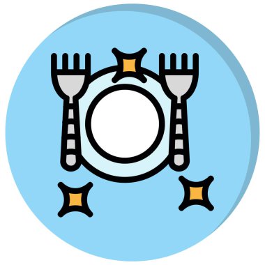 Gıda simgesinin vektör illüstrasyonu