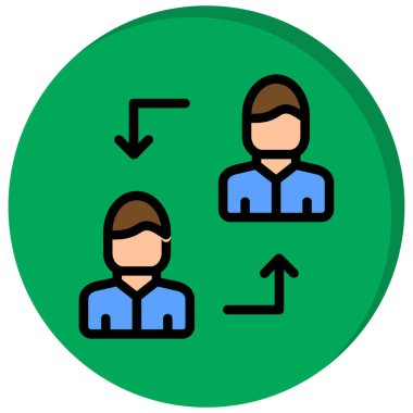 İki kişi. Basit tasarım