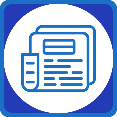 Belge simgesinin vektör illüstrasyonu