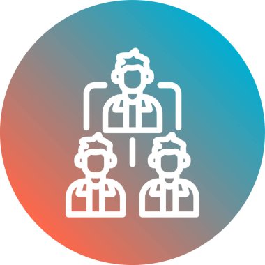 Benzersiz kullanıcı vektörü simgesi