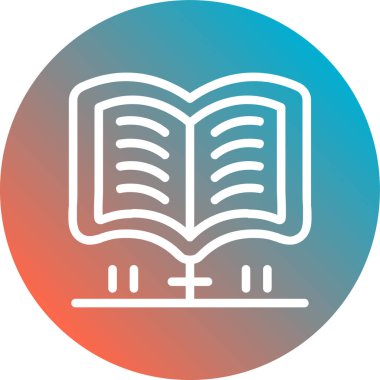 Kitap simgesi, modern vektör illüstrasyon tasarımı