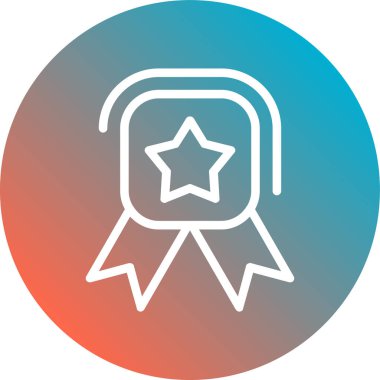 Ödül simgesi soyut bir grupta izole edildi