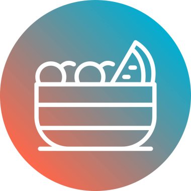 Meyve salatası Çizgisi Gradyan Arkaplanı