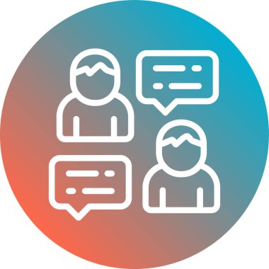 Konuşma balonu. vektör simgesi