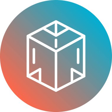 Kutu Simgesinin Vektör illüstrasyonu