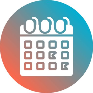 Takvim. Web simgesi basit illüstrasyon