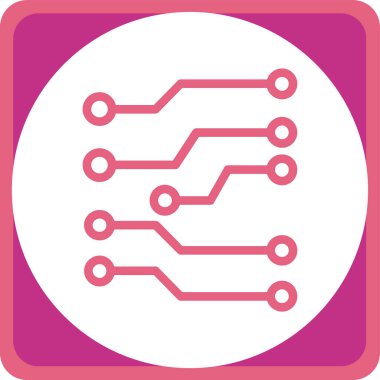 devre kartı simgesi, vektör illüstrasyonu