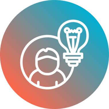 Benzersiz yenilik vektör çizgisi simgesi