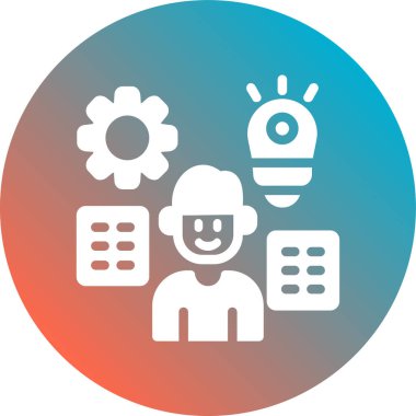 Robot simgesinin vektör illüstrasyonu