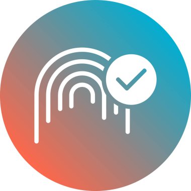 Simge, vektör illüstrasyonunu kontrol et