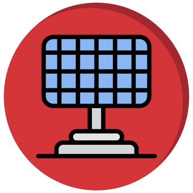 Güneş enerjisi vektör simgesi