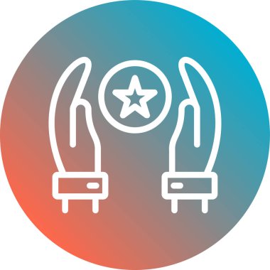 ödül madalya ikonu vektör illüstrasyonu