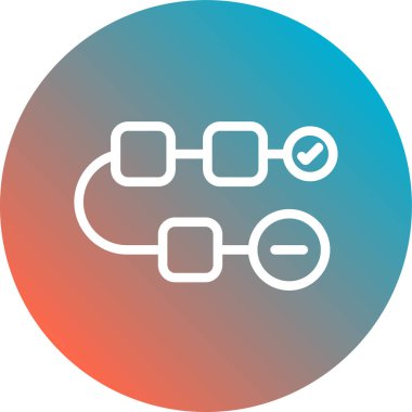 bağlantı vektör eğrisi simgesi