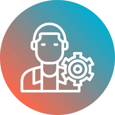 Moda tarzı izole edilmiş arka planda müşteri servis simgesi