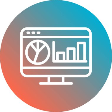 vektör lcd ağ simgesi